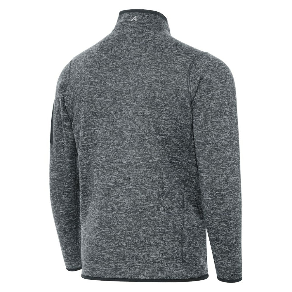NHL St. Louis Blues Antigua Fortune Quarter-Zip Pullover Jacket - Heather Gray