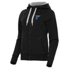NHL St. Louis Blues Antigua Women's Victory Full-Zip Hoodie - Black