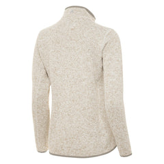 NHL Boston Bruins Antigua Women's Fortune Half-Zip Pullover - Oatmeal