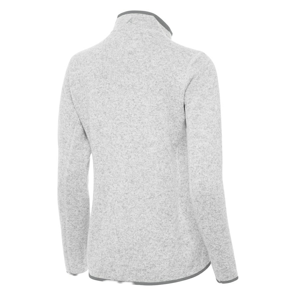 NHL Boston Bruins Antigua Women's Fortune Half-Zip Pullover - Heather Gray