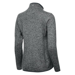 NHL Boston Bruins Antigua Women's Fortune Half-Zip Pullover - Heather Black