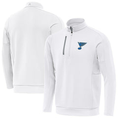 NHL St. Louis Blues Antigua Generation Quarter-Zip Pullover Top - White