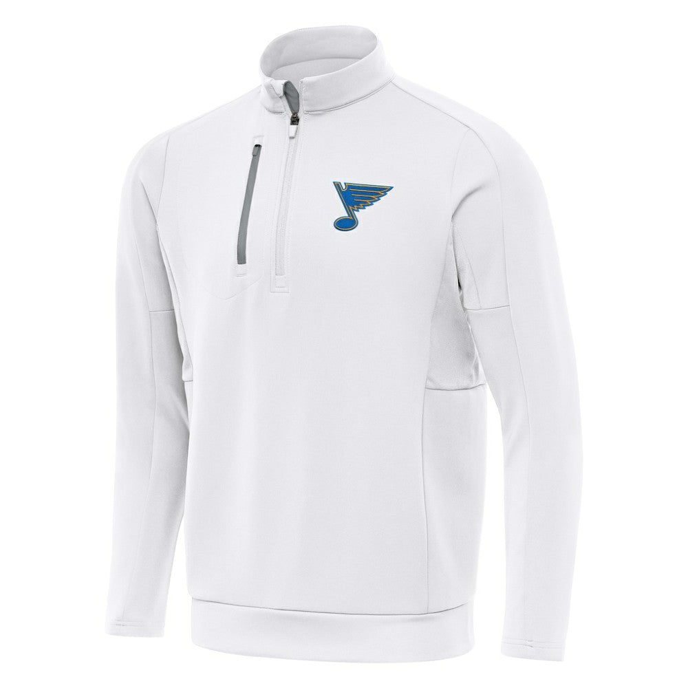 NHL St. Louis Blues Antigua Generation Quarter-Zip Pullover Top - White
