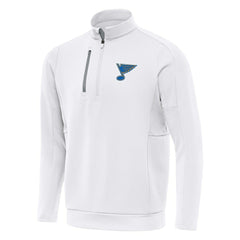 NHL St. Louis Blues Antigua Generation Quarter-Zip Pullover Top - White