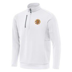 NHL Boston Bruins Antigua Generation Quarter-Zip Pullover Top - White