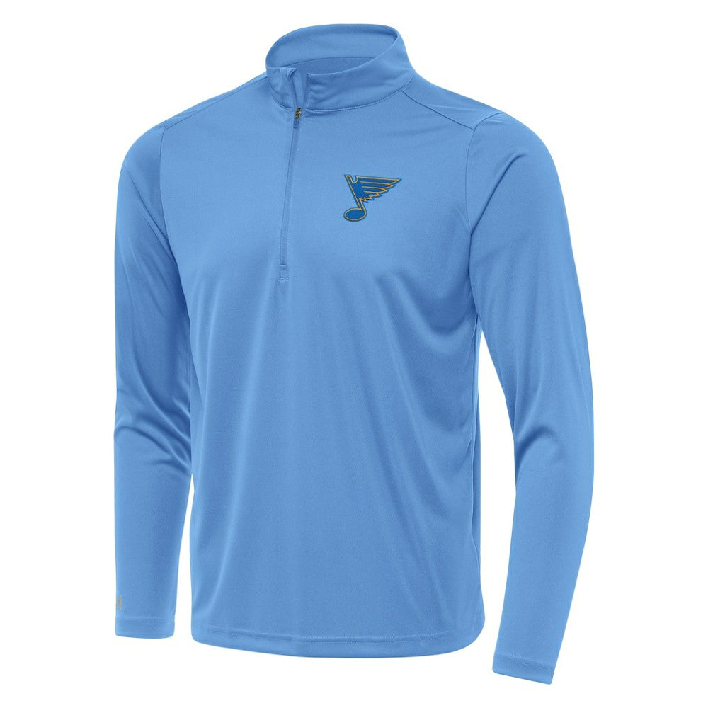 NHL St. Louis Blues Antigua Tribute Lightweight Quarter-Zip Pullover - Blue