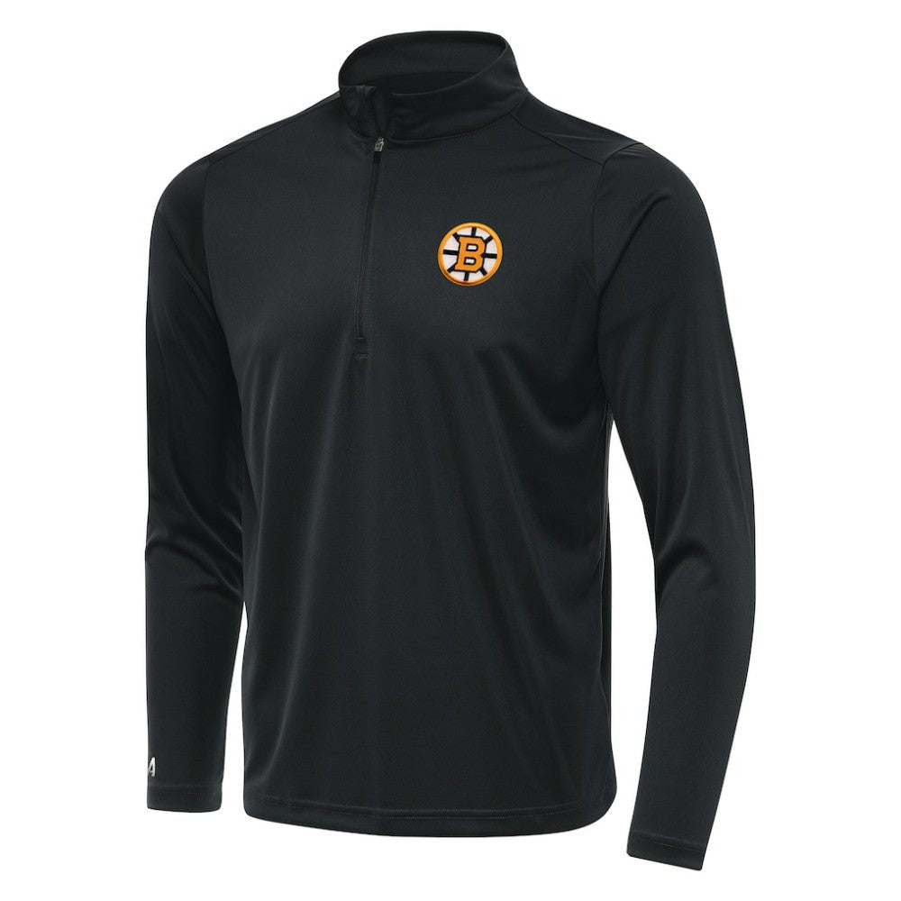 NHL Boston Bruins Antigua Tribute Lightweight Quarter-Zip Pullover - Gray