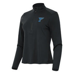 NHL St. Louis Blues Antigua Women's Tribute Half-Zip Pullover - Gray
