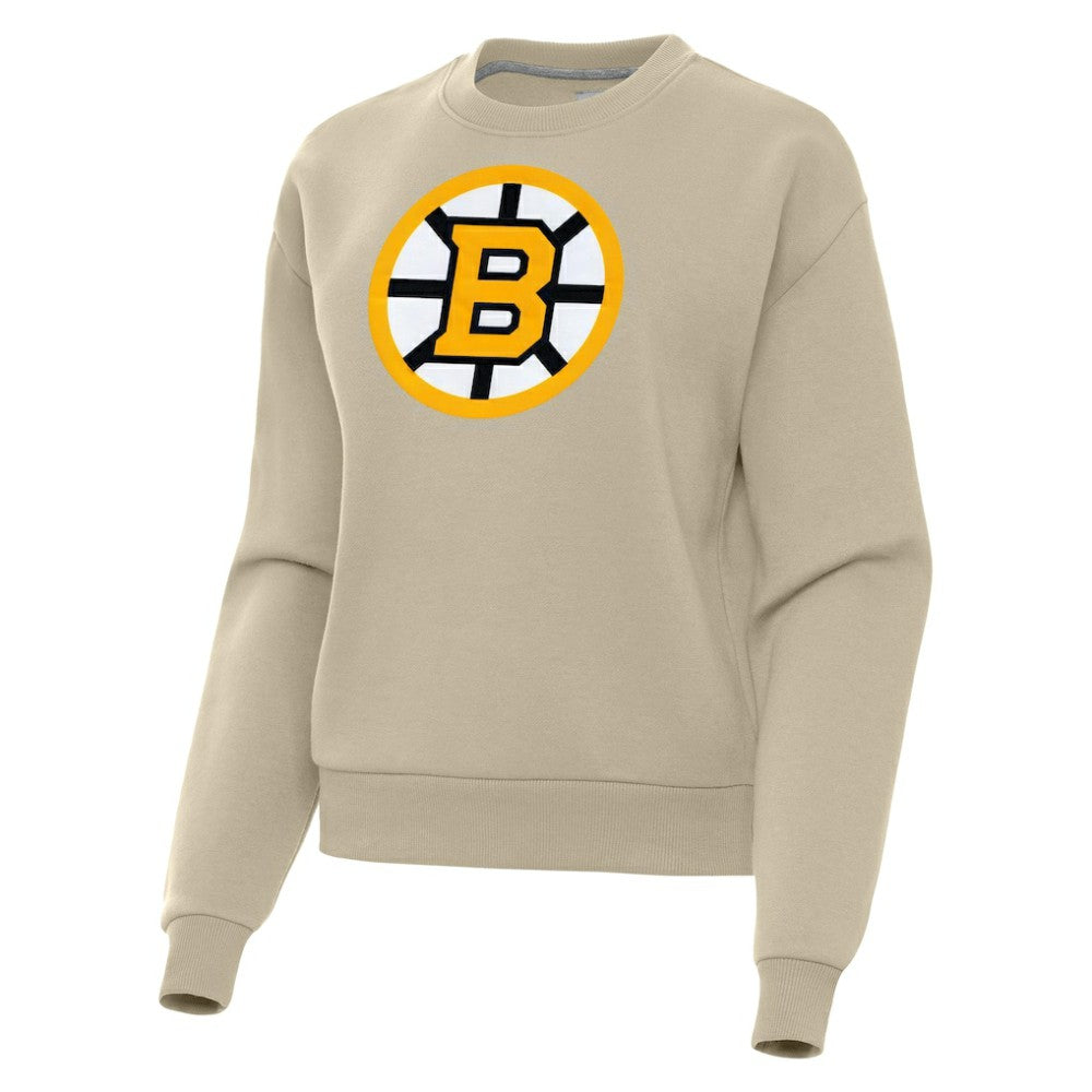 NHL Boston Bruins Antigua Women's Victory Pullover Sweatshirt - Khaki