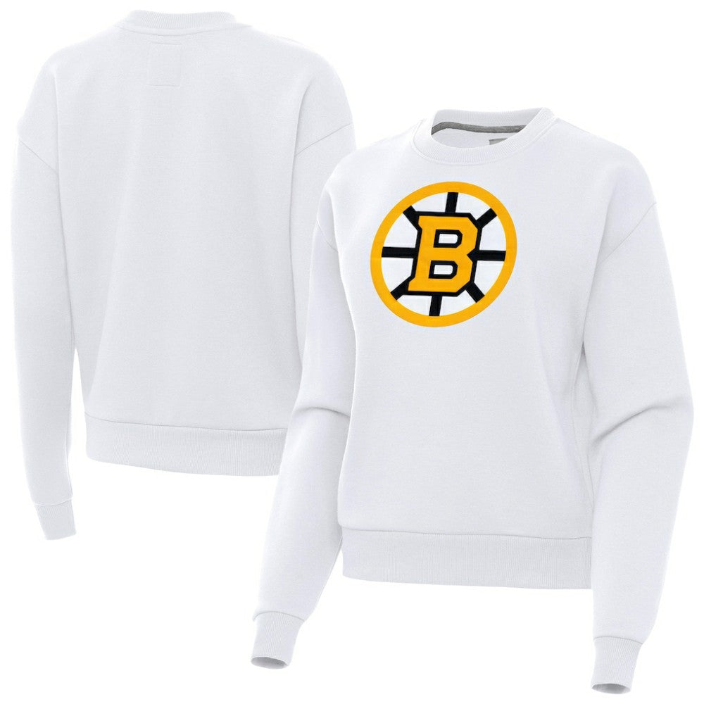 NHL Boston Bruins Antigua Women's Victory Pullover Sweatshirt - White
