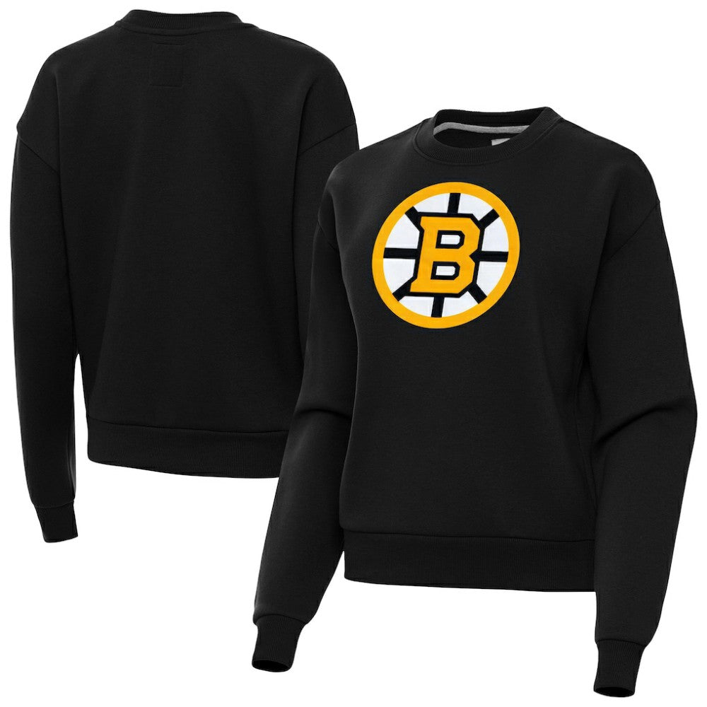 NHL Boston Bruins Antigua Women's Victory Pullover Sweatshirt - Black