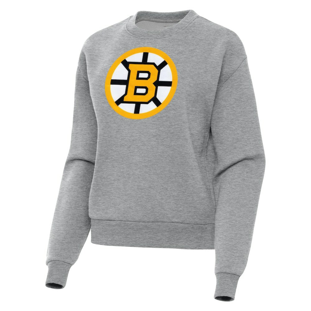 NHL Boston Bruins Antigua Women's Victory Pullover Sweatshirt - Heather Gray