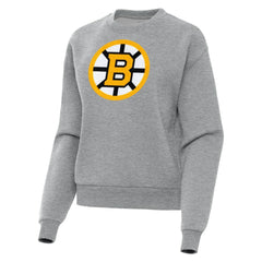 NHL Boston Bruins Antigua Women's Victory Pullover Sweatshirt - Heather Gray