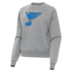 NHL St. Louis Blues Antigua Women's Victory Pullover Sweatshirt - Heather Gray