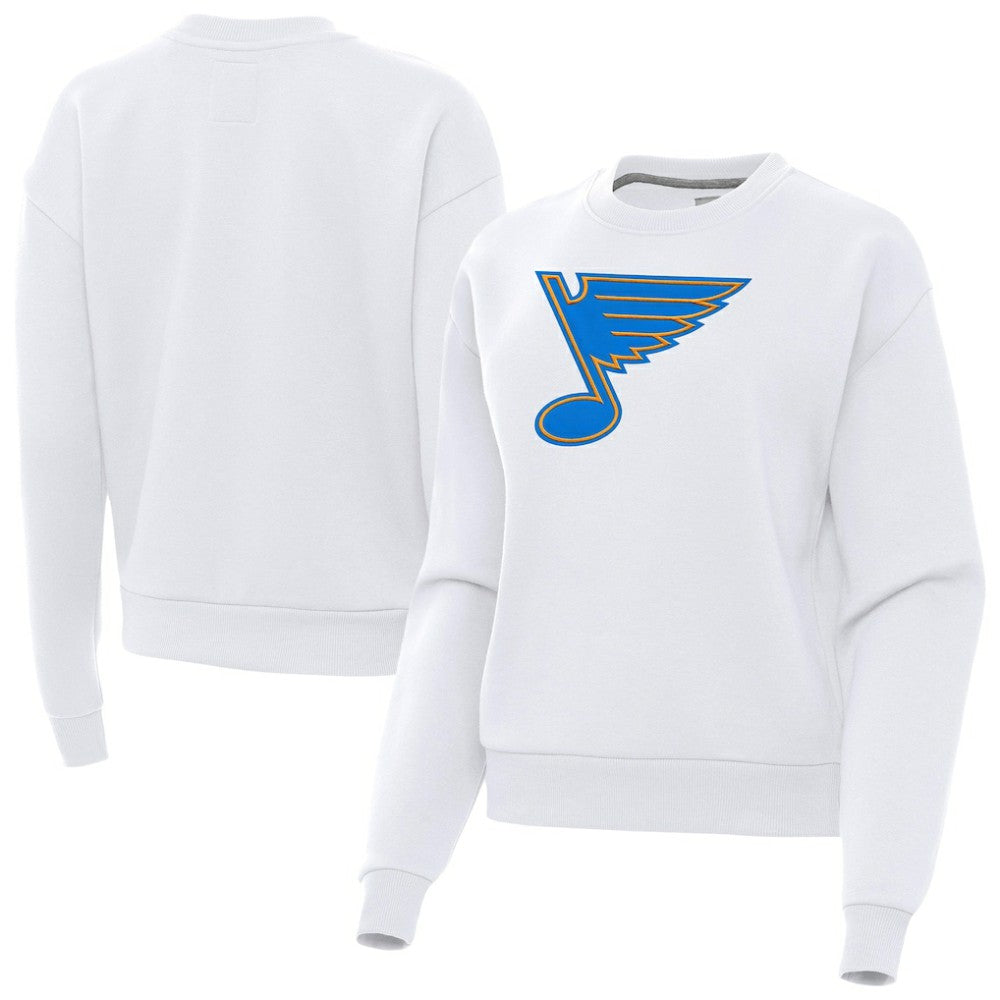 NHL St. Louis Blues Antigua Women's Victory Pullover Sweatshirt - White