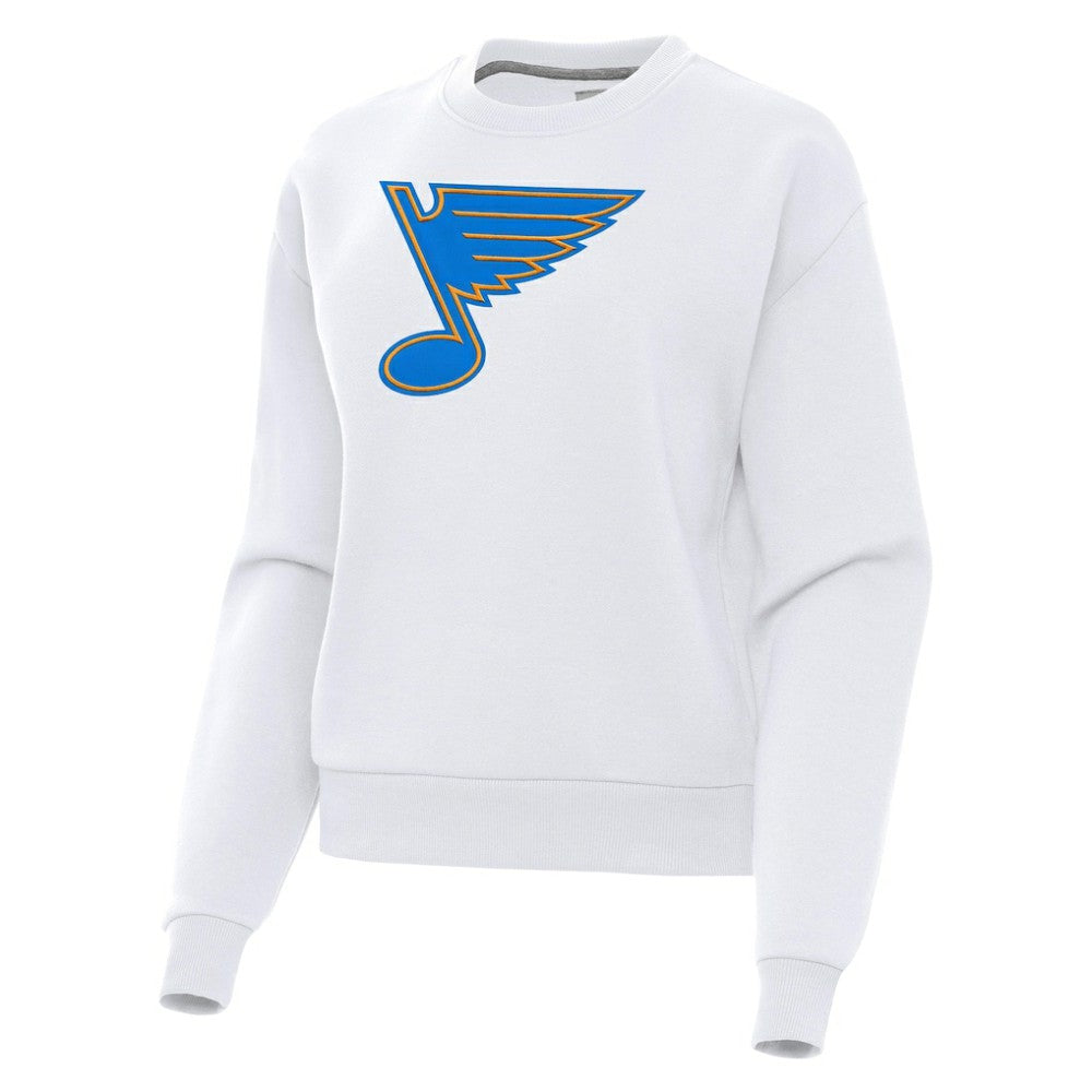 NHL St. Louis Blues Antigua Women's Victory Pullover Sweatshirt - White