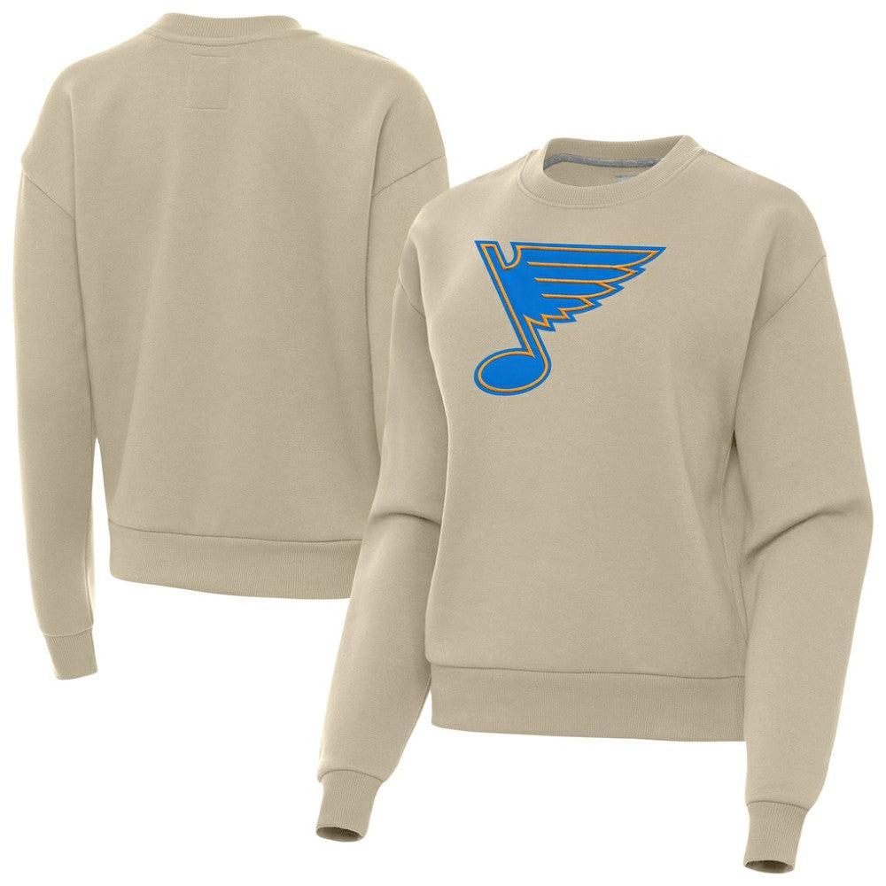 NHL St. Louis Blues Antigua Women's Victory Pullover Sweatshirt - Khaki