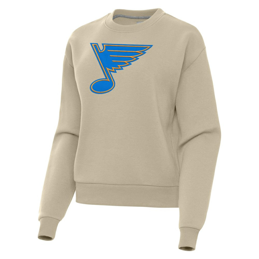 NHL St. Louis Blues Antigua Women's Victory Pullover Sweatshirt - Khaki
