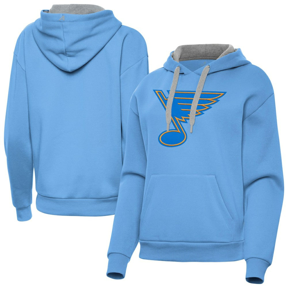 NHL St. Louis Blues Antigua Women's Victory Pullover Hoodie - Blue