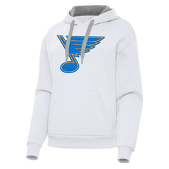 NHL St. Louis Blues Antigua Women's Victory Pullover Hoodie - White