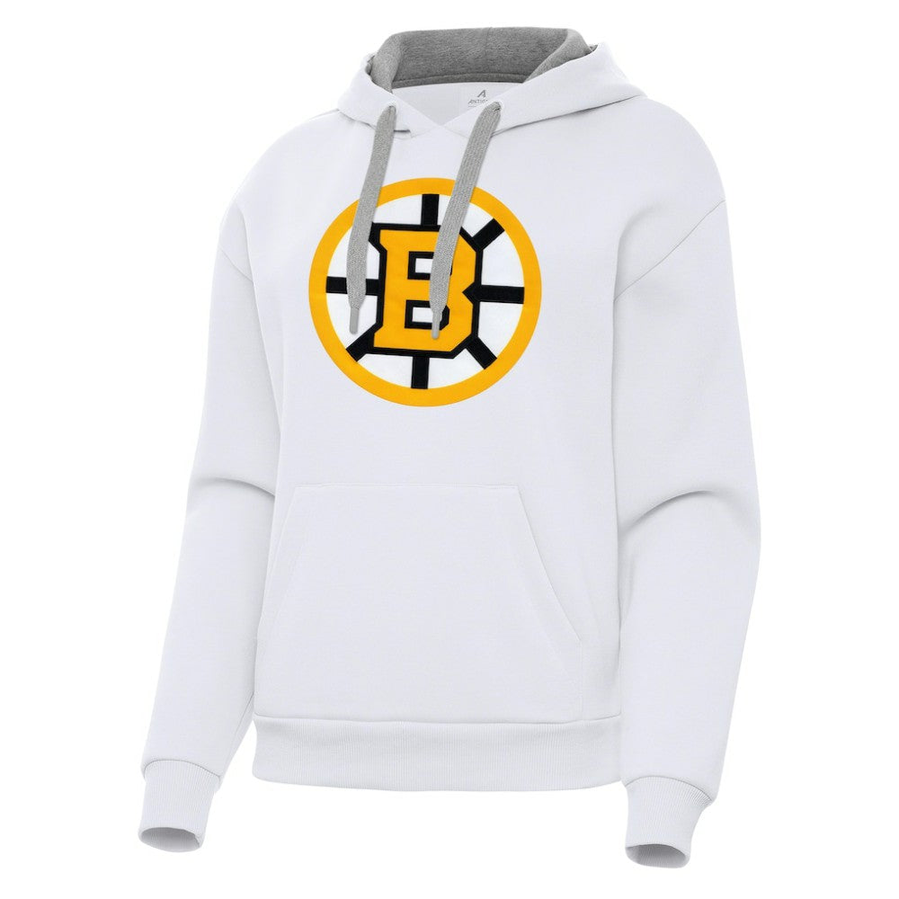 NHL Boston Bruins Antigua Women's Victory Pullover Hoodie - White