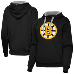 NHL Boston Bruins Antigua Women's Victory Pullover Hoodie - Black