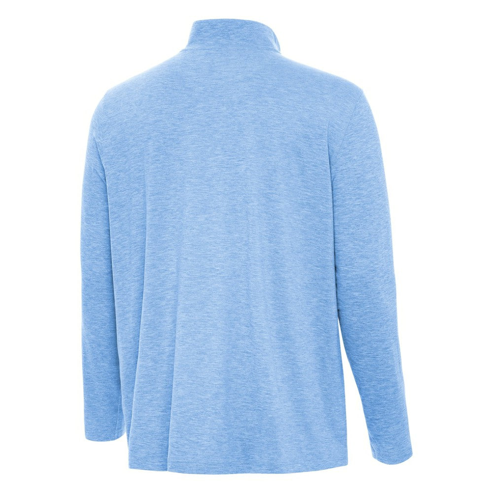 NHL St. Louis Blues Antigua Hunk Lightweight Quarter-Zip Pullover - Heather Blue