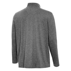 NHL Boston Bruins Antigua Hunk Lightweight Quarter-Zip Pullover - Heather Black