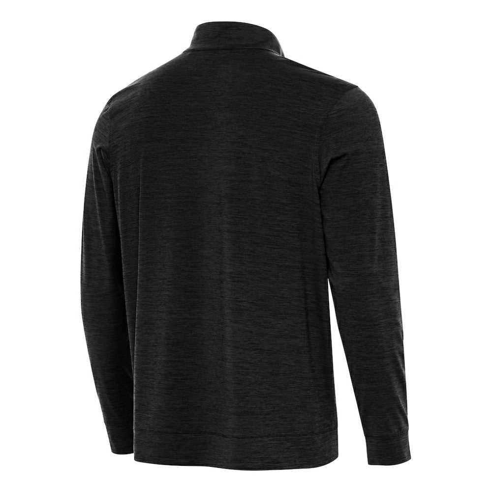 NHL Boston Bruins Antigua Bright Quarter-Zip Pullover - Heather Black