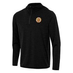 NHL Boston Bruins Antigua Tidy Quarter-Zip Hoodie - Heather Black