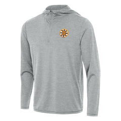 NHL Boston Bruins Antigua Tidy Quarter-Zip Hoodie - Heather Gray