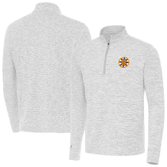 NHL Boston Bruins Antigua Cause Quarter-Zip Jacket - Gray