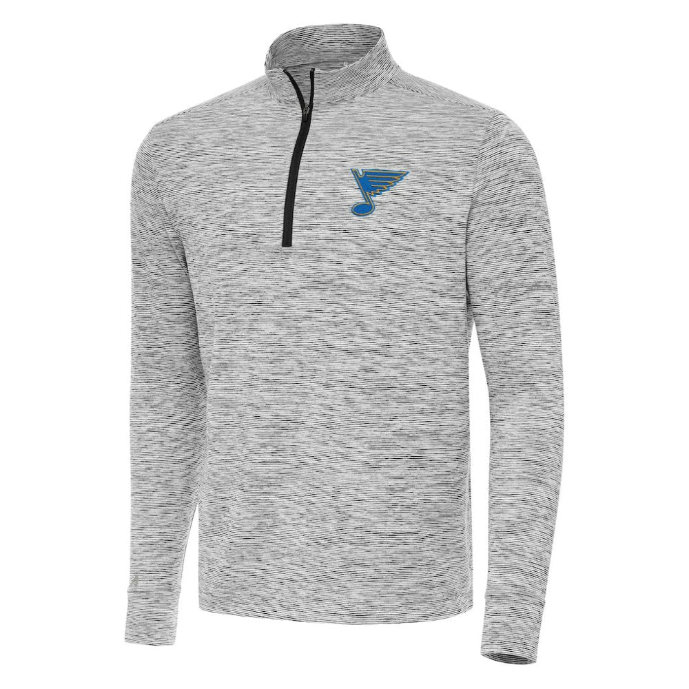 NHL St. Louis Blues Antigua Cause Quarter-Zip Jacket - Black