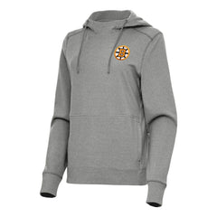 NHL Boston Bruins Antigua Women's Justice Pullover Hoodie - Heather Black