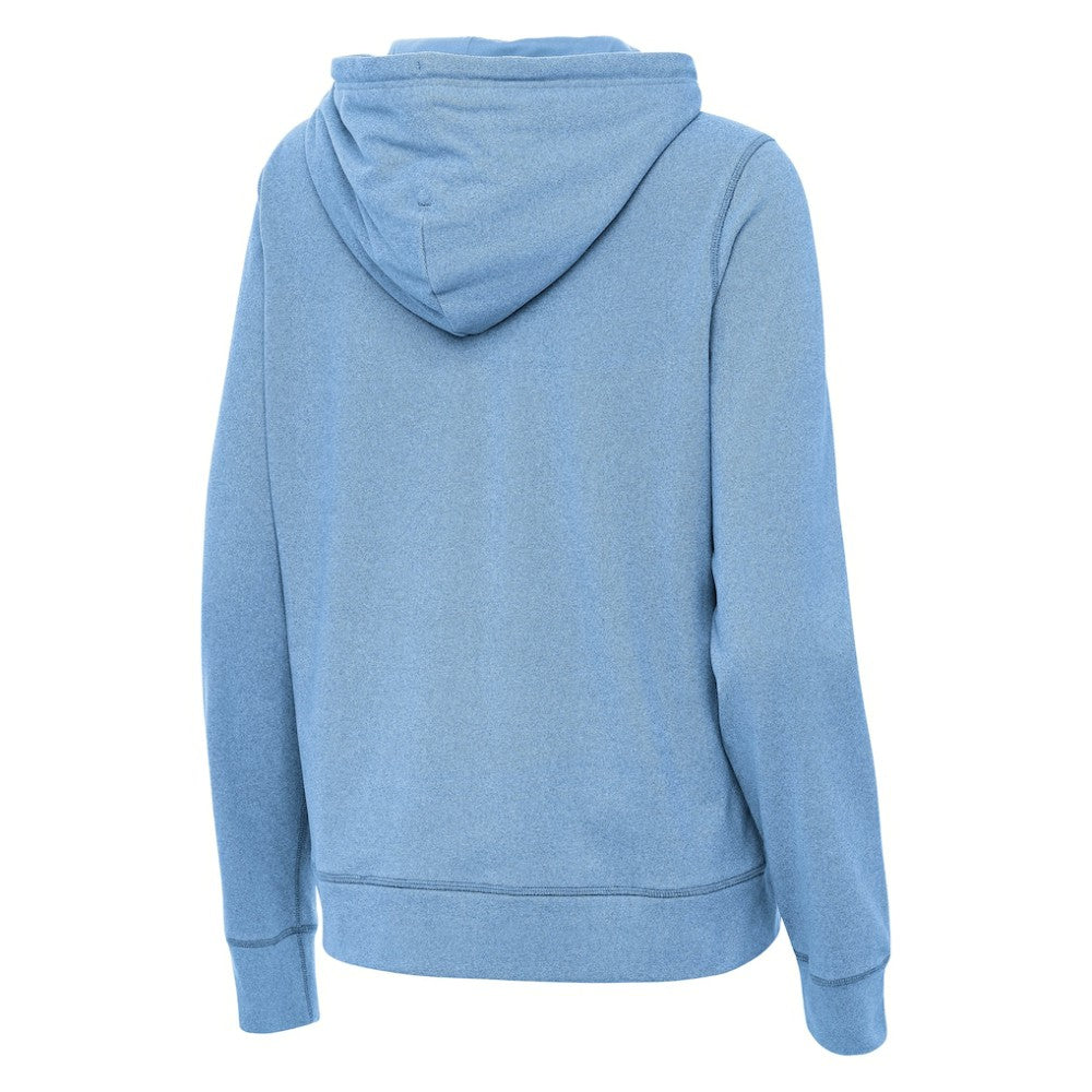 NHL St. Louis Blues Antigua Women's Justice Pullover Hoodie - Heather Blue