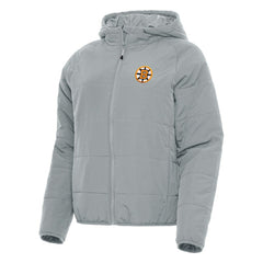 NHL Boston Bruins Antigua Women's Raglan Universe Full-Zip Hooded Jacket - Gray