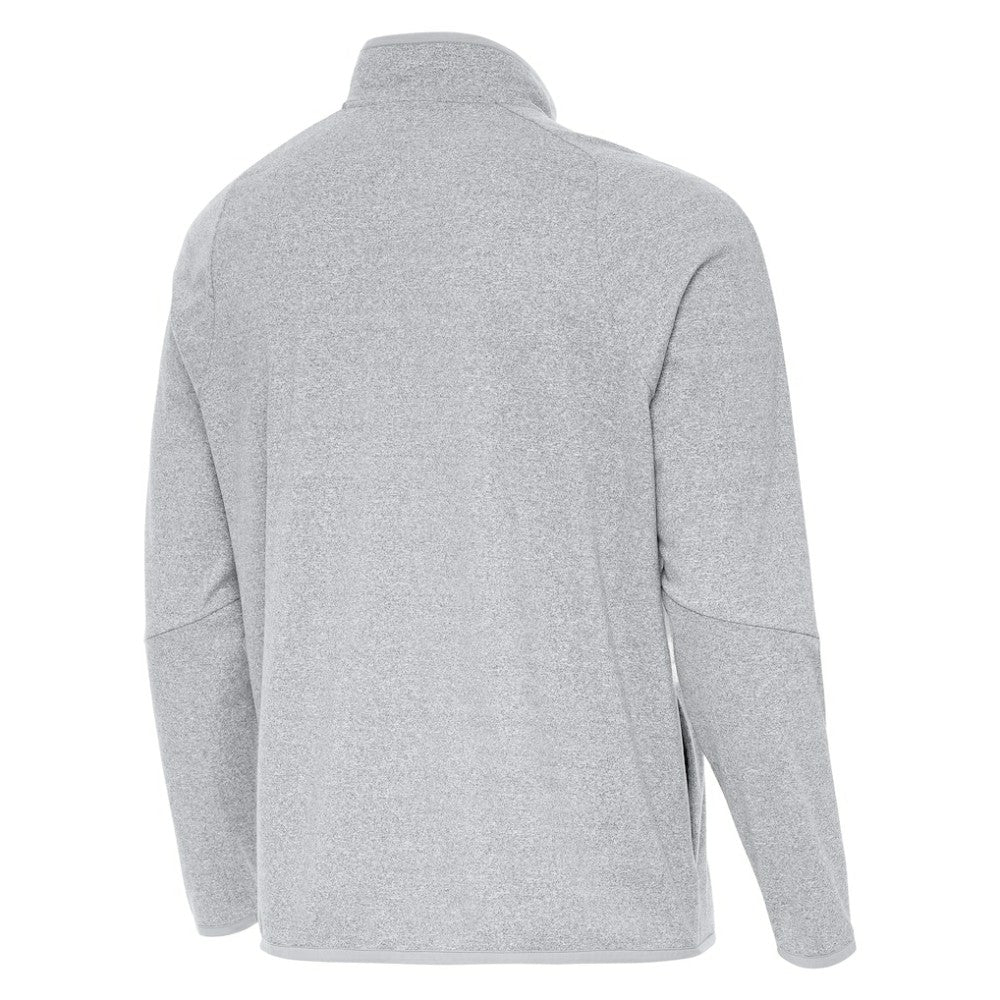 NHL Boston Bruins Antigua Certain Tri-Blend Quarter-Zip Top - Heather Gray