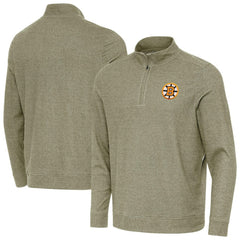 NHL Boston Bruins Antigua Subtle Quarter-Zip Sweatshirt - Olive