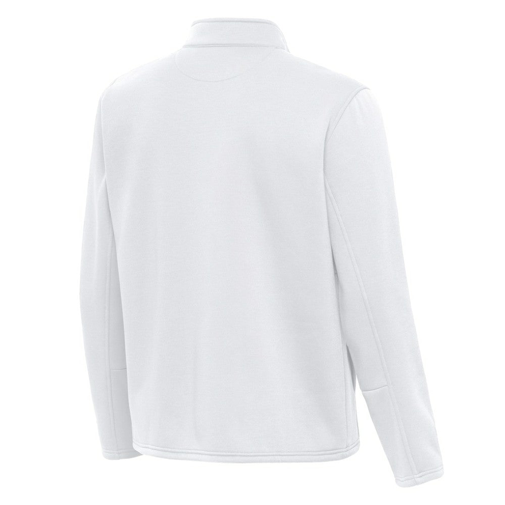 NHL Boston Bruins Antigua Twist Quarter-Zip Pullover Jacket - White