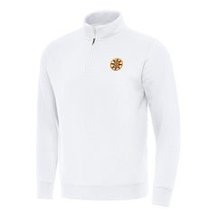 NHL Boston Bruins Antigua Victory Quarter-Zip Pullover Top - White