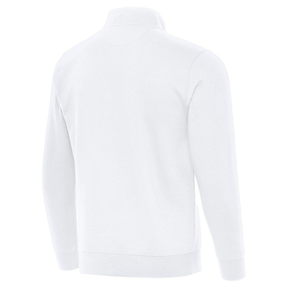 NHL Boston Bruins Antigua Victory Quarter-Zip Pullover Top - White