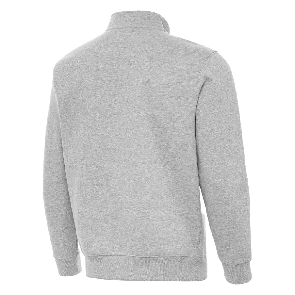 NHL St. Louis Blues Antigua Victory Quarter-Zip Pullover Top - Heather Gray