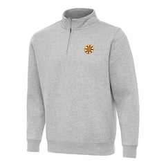 NHL Boston Bruins Antigua Victory Quarter-Zip Pullover Top - Heather Gray