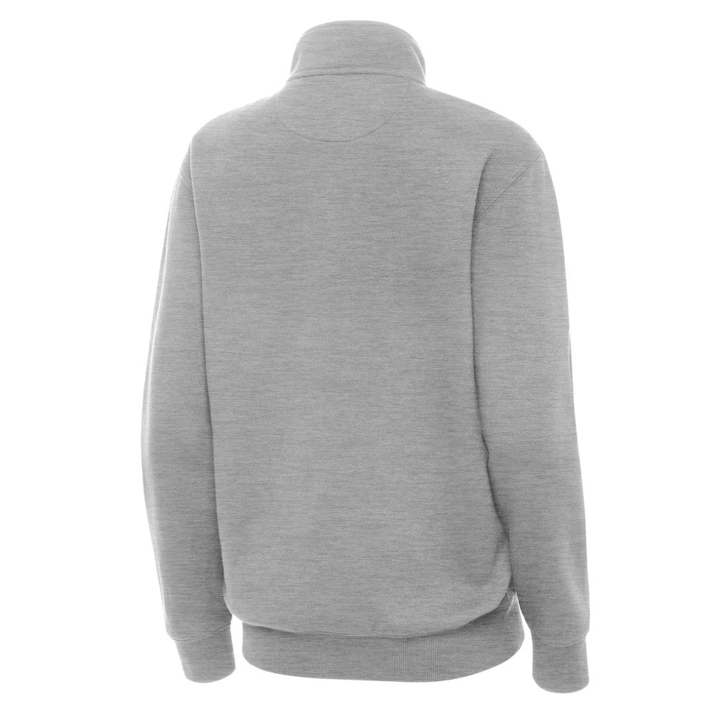 NHL St. Louis Blues Antigua Women's Victory Quarter-Zip Pullover Top - Heather Gray