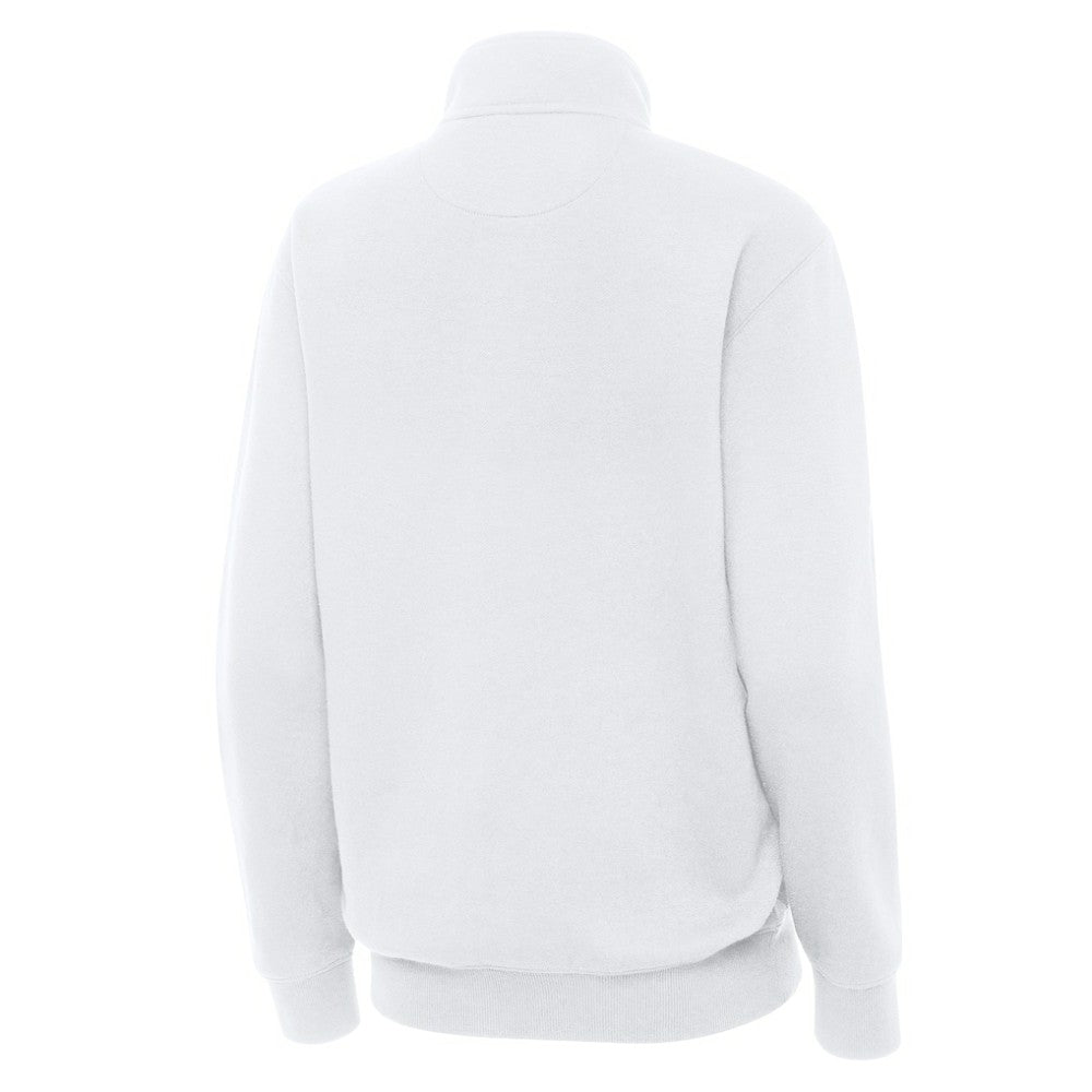 NHL Boston Bruins Antigua Women's Victory Quarter-Zip Pullover Top - White