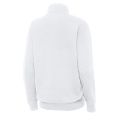 NHL Boston Bruins Antigua Women's Victory Quarter-Zip Pullover Top - White