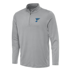 NHL St. Louis Blues Antigua Reprocess Quarter-Zip Pullover - Gray