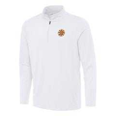 NHL Boston Bruins Antigua Reprocess Quarter-Zip Pullover - White