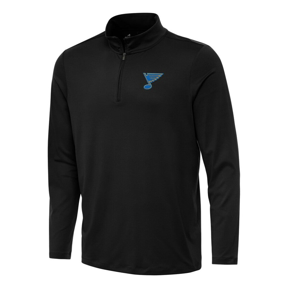 NHL St. Louis Blues Antigua Reprocess Quarter-Zip Pullover - Black