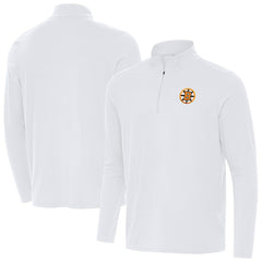 NHL Boston Bruins Antigua Intent Quarter-Zip Top - White
